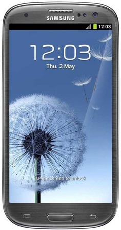 Смартфон Samsung Galaxy S3 GT-I9300 16Gb Titanium grey - Уфа